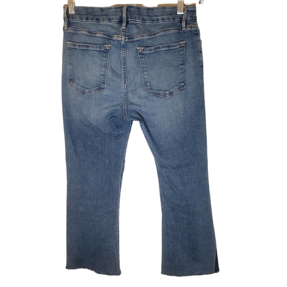 Frame Denim 2 Tone Le Pixie Crop Mini Boot Jean Sz. 29 - Picture 12 of 12